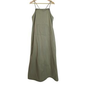 J Jill Vintage Chino‎ Maxi Dress Green Medium